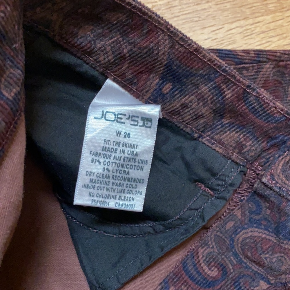 NWT Joe’s Jeans Cords - Picture 6 of 8